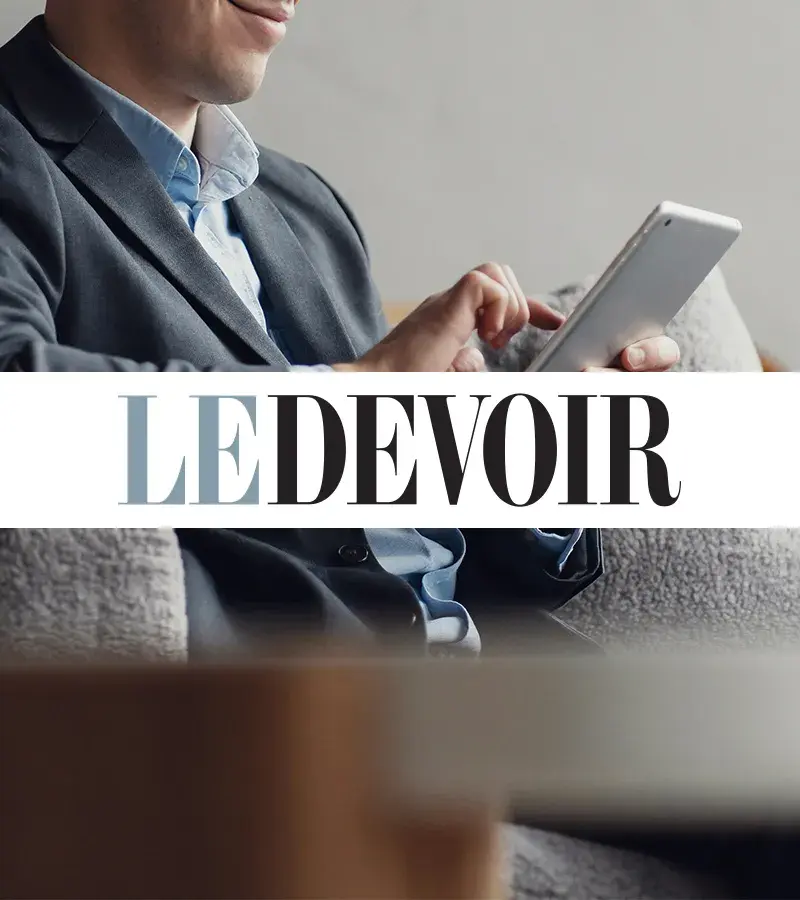 Réalisation numérique pour le média québécois Le Devoir